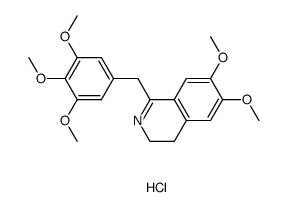 6,7-dimethoxy-1-(3,4,5-trimethoxybenzyl)-3,4-dihydroisoquinoline hydrochloride结构式