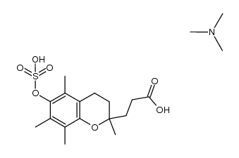 α-CEHC sulfate trimethylamine Structure