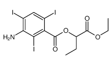 (1-ethoxy-1-oxobutan-2-yl) 3-amino-2,4,6-triiodobenzoate结构式