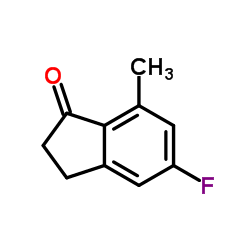 5-Fluoro-7-methyl-1-indanone结构式