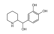 4-[hydroxy(piperidin-2-yl)methyl]benzene-1,2-diol Structure