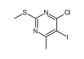 2-methylthio-4-methyl-5-iodo-6-chloropyrimidine Structure