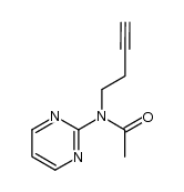 2-(N-acetyl-3-butynylamino)pyrimidine Structure