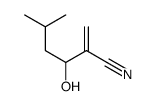 3-hydroxy-5-methyl-2-methylidenehexanenitrile结构式