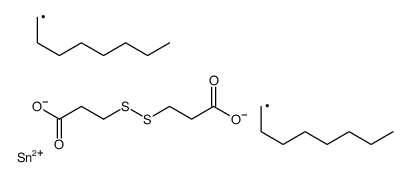 2,2-dioctyl-1,3-dioxa-7,8-dithia-2-stannacycloundecane-4,11-dione Structure