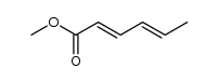 (2E)-methyl hexa-2,4-dienoate结构式