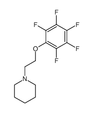 2-Pentafluorphenoxy-ethyl-piperidin Structure