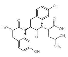 H-Tyr-Tyr-Leu-OH结构式