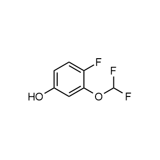 3-(二氟甲氧基)-4-氟苯酚结构式