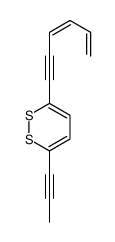 3-[(3Z)-hexa-3,5-dien-1-ynyl]-6-prop-1-ynyldithiine结构式