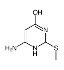 6-amino-2-methylsulfanyl-2,3-dihydro-1H-pyrimidin-4-one结构式