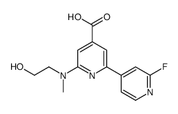 2'-fluoro-6-[(2-hydroxyethyl)methylamino]-[2,4']bipyridinyl-4-carboxylic acid结构式