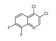 3,4-dichloro-7,8-difluoroquinoline结构式