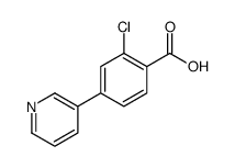 2-CHLORO-4-(PYRIDIN-3-YL)BENZOIC ACID结构式