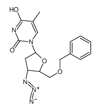 1-[(2R,4S,5S)-4-azido-5-(phenylmethoxymethyl)oxolan-2-yl]-5-methylpyrimidine-2,4-dione Structure