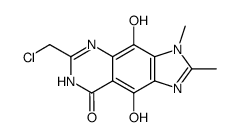 8H-Imidazo[4,5-g]quinazolin-8-one,6-(chloromethyl)-3,5-dihydro-4,9-dihydroxy-2,3-dimethyl- (9CI) Structure