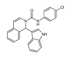 N-(4-chlorophenyl)-1-(1H-indol-3-yl)-1H-isoquinoline-2-carboxamide结构式