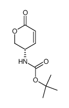 (2Z,4S)-4-(((1,1-dimethylethoxy)carbonyl)amino)-2-penten-5-olide Structure