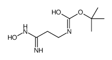 tert-Butyl [(3Z)-3-amino-3-(hydroxyimino)propyl]-carbamate Structure