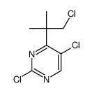 2,5-dichloro-4-(1-chloro-2-methylpropan-2-yl)pyrimidine结构式
