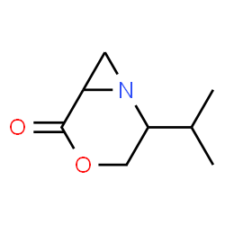 4-Oxa-1-azabicyclo[4.1.0]heptan-5-one,2-(1-methylethyl)-,[1S-(1alpha,2bta,6alpha)]-(9CI) structure