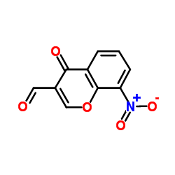 8-Nitro-4-oxo-4H-chromene-3-carbaldehyde Structure