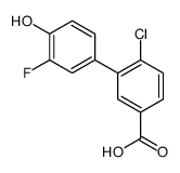 4-chloro-3-(3-fluoro-4-hydroxyphenyl)benzoic acid结构式