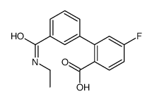 2-[3-(ethylcarbamoyl)phenyl]-4-fluorobenzoic acid Structure