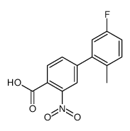 4-(5-fluoro-2-methylphenyl)-2-nitrobenzoic acid结构式