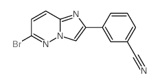 3-(6-Bromoimidazo[1,2-b]pyridazin-2-yl)benzonitrile Structure