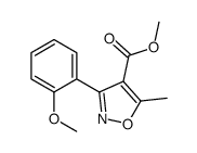 Methyl 3-(2-Methoxyphenyl)-5-Methylisoxazole-4-carboxylate Structure