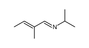 (E)-N-((E)-2-methylbut-2-en-1-ylidene)propan-2-amine结构式