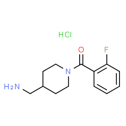 [4-(Aminomethyl)piperidin-1-yl](2-fluorophenyl)methanone hydrochloride图片