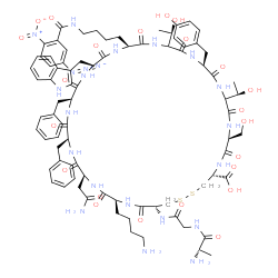 somatostatin, azidonitrobenzoyl-Lys(9)-iodo-Tyr(11)- structure