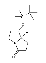 (7S,7aR)-7-(tert-butyldimethylsilyloxy)pyrrolizidin-3-one Structure
