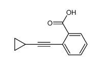 2-(Cyclopropylethynyl)benzoic acid structure