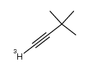 3,3-dimethyl-[1-3H]but-1-yne结构式