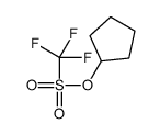 Cyclopentyl trifluoromethanesulfonate结构式