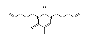 5-methyl-1,3-di(pent-4-en-1-yl)pyrimidine-2,4(1H,3H)-dione Structure
