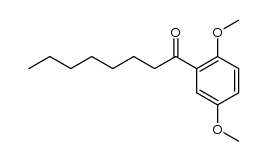 1-(2,5-dimethoxy-phenyl)-octan-1-one结构式
