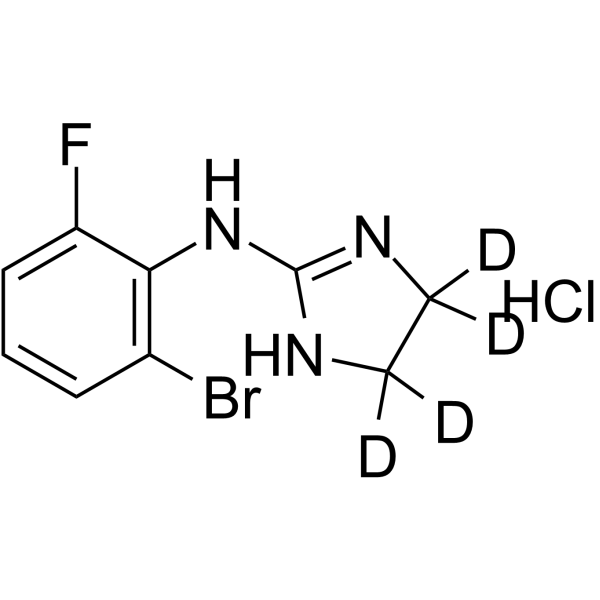 Romifidine-d4 hydrochloride结构式