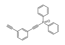 ((3-ethynylphenyl)ethynyl)diphenylphosphine oxide Structure