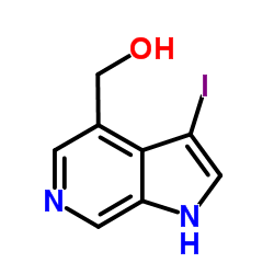(3-Iodo-1H-pyrrolo[2,3-c]pyridin-4-yl)methanol结构式