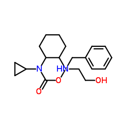 Benzyl cyclopropyl{2-[(2-hydroxyethyl)amino]cyclohexyl}carbamate结构式