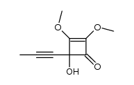 2,3-Dimethoxy-4-hydroxy-4-propynyl-2-cyclobuten-1-one结构式