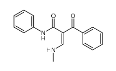 2-benzoyl-3-methylamino-N-phenylpropenamide Structure
