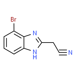 4-Bromo-2-(cyanomethyl)benzimidazole Structure