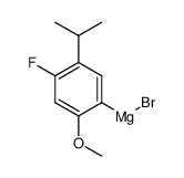 (4-fluoro-5-isopropyl-2-methoxyphenyl)magnesium bromide结构式