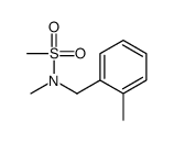 N-methyl-N-[(2-methylphenyl)methyl]methanesulfonamide结构式