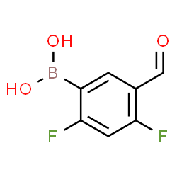 2,4-Difluoro-5-formylphenylboronic acid结构式